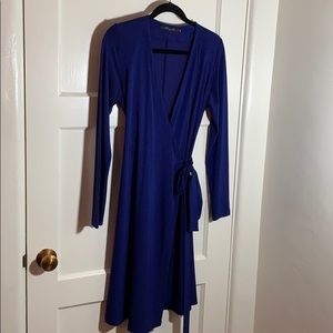 Blue Wrap Dress